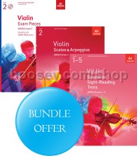 ABRSM Violin Exams 2020-2023 Grade 2 Bundle Offer (Score, Part & CD) - Save 10%